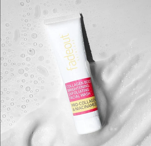 Fadeout Skincare Collagen Boost Whitening Exfoliating Cleanser – Brightening & Firming Care