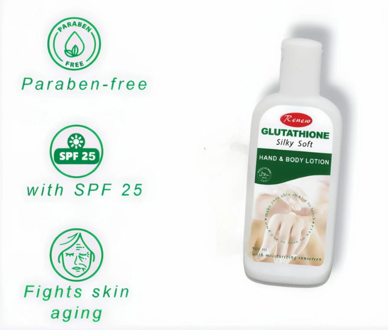 Renew Glutathione Silky Soft Lotion – Whitening & Moisturizing Formula (100ml)