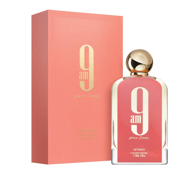 Afnan 9AM Pour Femme Eau de Parfum – 100ml | Fresh, Fruity & Feminine