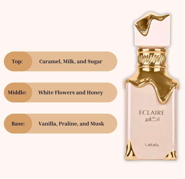 Lattafa Eclaire Eau de Parfum – 100 ml | Decadent Gourmand Elegance