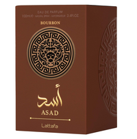 Lattafa Asad Bourbon Eau de Parfum – 100ml | Spicy, Warm & Elegant Masculine Scent