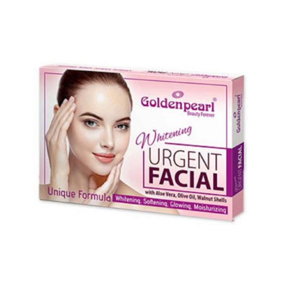 Golden Pearl Urgent Facial Kit – Instant Glow & Brightening – Quick Facial Care