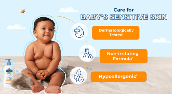 Cetaphil Baby Daily Lotion with Organic Calendula – Gentle Moisturizer for Baby’s Delicate Skin