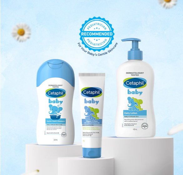 Cetaphil Baby Diaper Cream – Soothing Protection with Organic Calendula & Vitamin B5