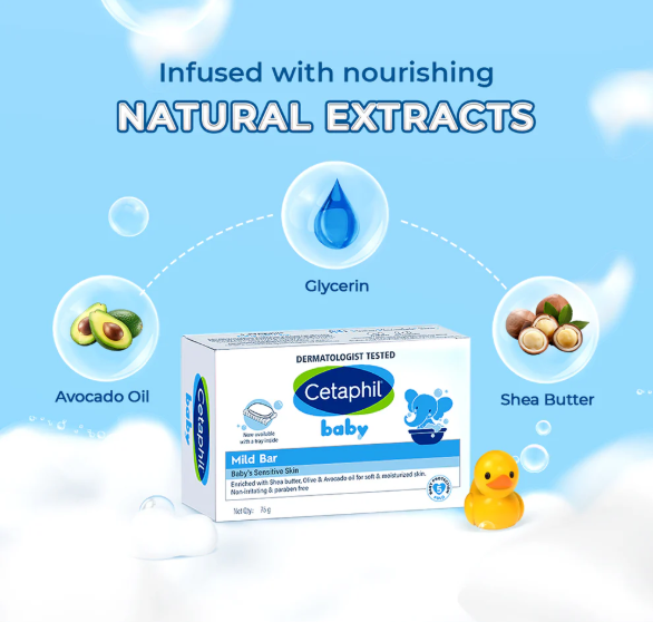 Cetaphil Baby Mild Bar – Gentle Cleansing Bar for Baby’s Delicate Skin