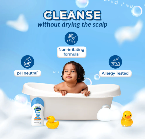 Cetaphil Baby Shampoo – Gentle Tear-Free Formula for Soft, Clean Hair