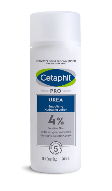 Cetaphil Pro Urea 4% Smoothing Hydrating Lotion – Gentle Exfoliating Moisturizer for Rough, Dry, Sensitive Skin