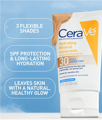 Hydrating Mineral Sunscreen SPF 30 – Sheer Tint, Medium Shade