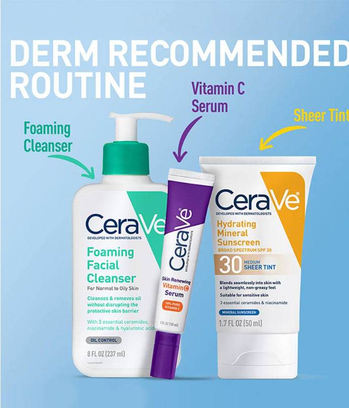 Hydrating Mineral Sunscreen SPF 30 – Sheer Tint, Deep Shade