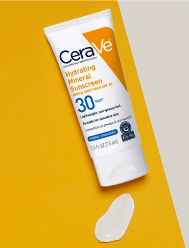 Hydrating Mineral Sunscreen SPF 30 Face Lotion – Daily Broad Spectrum Protection for Sensitive Skin