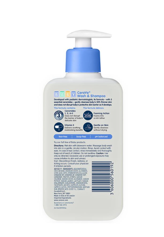 Baby Wash & Shampoo – Tear-Free, Gentle Cleanser for Delicate Skin & Hair