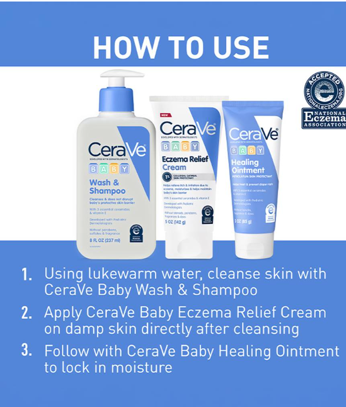 Baby Eczema Relief Cream – Soothing Moisture for Dry, Itchy, Irritated Skin