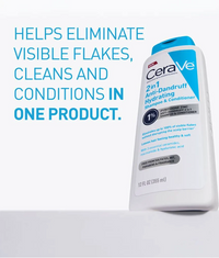 2-in-1 Anti-Dandruff Hydrating Shampoo & Conditioner – Cleanses, Fights Flakes & Moisturizes