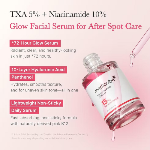 Medicube TXA + NIACINAMIDE 15 % Glow Facial SERUM (3O ml)