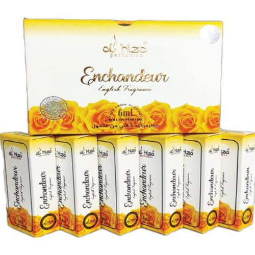 Al-Hiza Enchandeur Attar - 6ml Roll On (Floral) | Concentrated Perfume Oil (Pack of 6)
