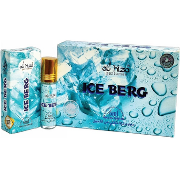 Al-Hiza Ice Berg Attar - 6ml Roll On | Long Lasting Fresh Fragrance (Pack of 6)