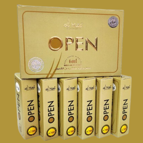 Al-Hiza Open Attar - 6ml Roll On | Concentrated Perfume Oil(Pack of 6)