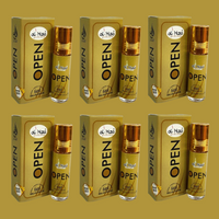 Al-Hiza Open Attar - 6ml Roll On | Concentrated Perfume Oil(Pack of 6)