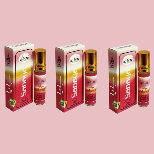 Al-Hiza Sabaya Attar - 6ml Roll On | Fresh Floral & Fruity Fragrance (Pack of 3)