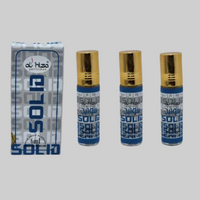 Al-Hiza Solid Attar - 6ml Roll On | Concentrated Perfume Oil | Long Lasting Non-Alcoholic Fragrance (pack of 3)