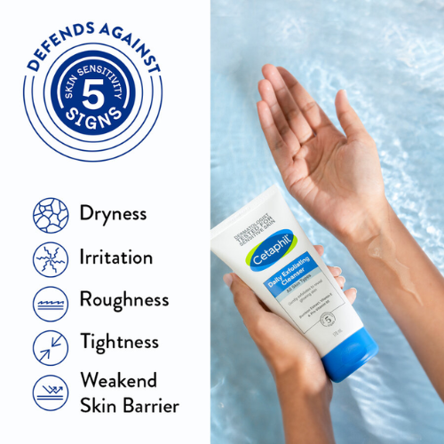 Cetaphil Daily Exfoliating Cleanser – Gentle Face Scrub for All Skin Types