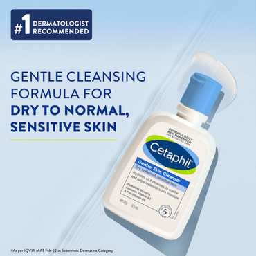 Cetaphil Gentle Skin Cleanser – 125ml | Soap-Free, Fragrance-Free Cleanser for All Skin Types
