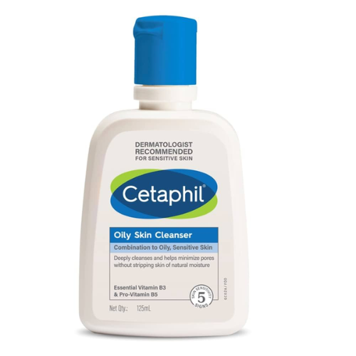 Cetaphil Oily Skin Cleanser – 125ml | Dermatologist Recommended Face Wash for Oily & Acne-Prone Skin