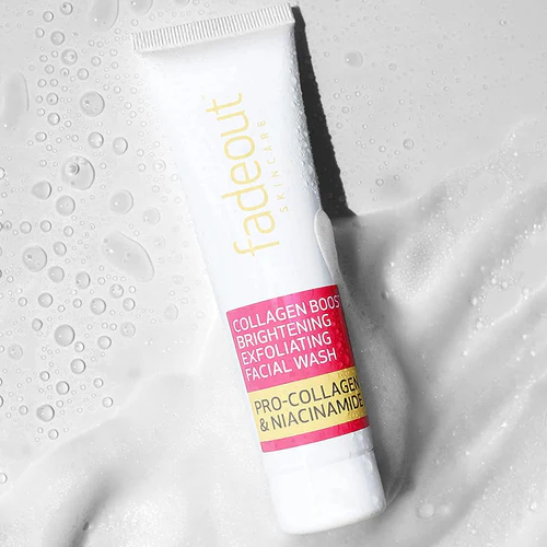 Fadeout Skincare Collagen Boost Whitening Exfoliating Cleanser – Brightening & Firming Care