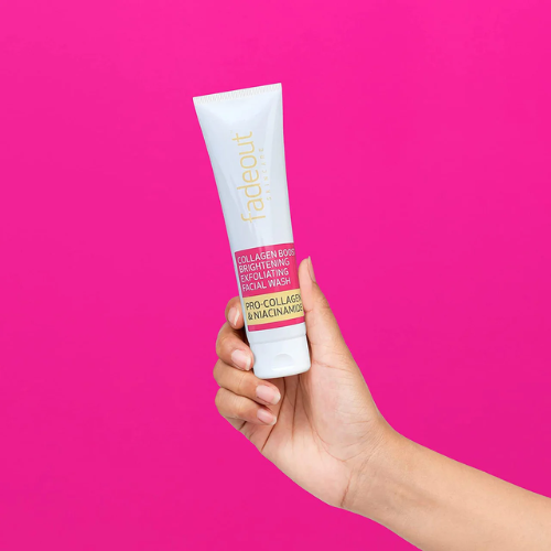 Fadeout Skincare Collagen Boost Whitening Exfoliating Cleanser – Brightening & Firming Care
