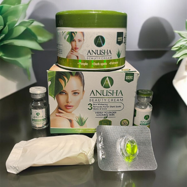 Anusha 5 in 1 Beauty Cream – Whitening, Anti-Pimple, Spot Removal, Moisturizing & Glowing Skin (30g)