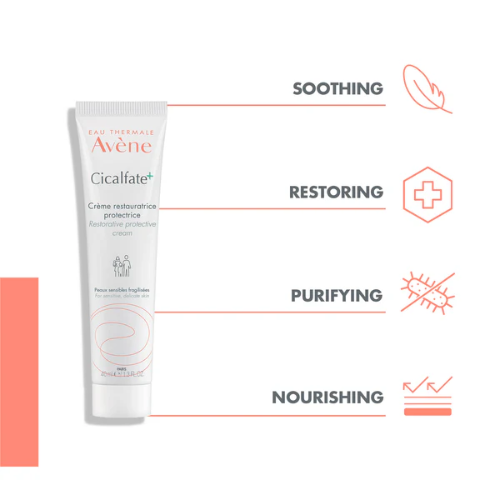 Avene Cicalfate Repair Cream (For Sensitive & Irritated Skin)-100 ml