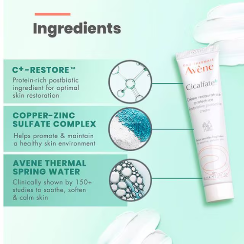 Avene Cicalfate Repair Cream (For Sensitive & Irritated Skin)-100 ml