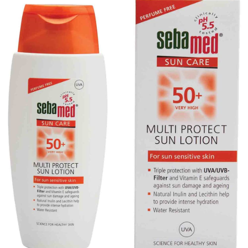 SebaMed Sunscreen SPF 50+ Lotion | High Protection for Sensitive & Dry Skin | 150ml