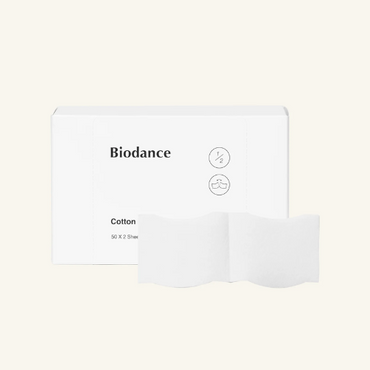 Biodance Cotton Pad (50×2 Sheets) | Lint‑Free, Soft Toner & Makeup Pads