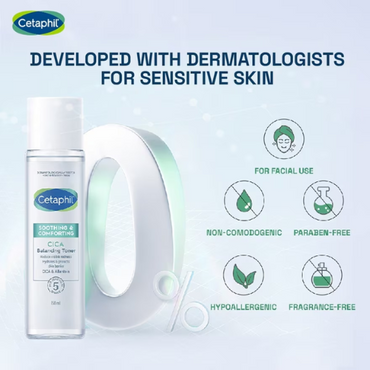 Sale   Cetaphil Soothing and Comforting CICA Balancing Toner – 150ml | pH-Balanced Hydration for Sensitive Skin  (0) Cetaphil Soothing and Comforting CIC