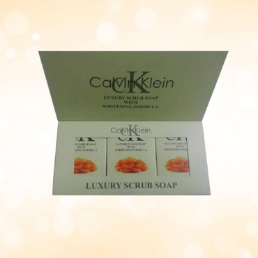 Calvin Klein Apricot Luxury Scrub Soap – Gentle Brightening & Exfoliation