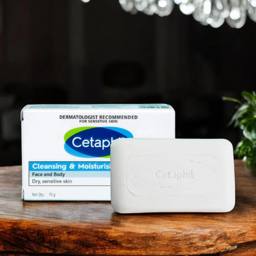 Cetaphil Cleansing & Moisturising Syndet Bar – Soap-Free Gentle Cleanser for Dry and Sensitive Skin
