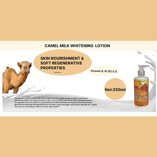 YC Whitening Camel Milk Lotion – Deep Moisturizing & Skin Brightening Body Lotion