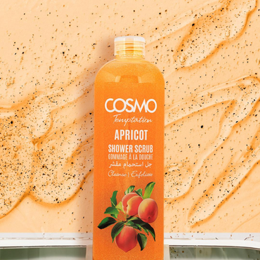 Cosmo Designs Temptation Apricot Shower Scrub 1000ml | Deep Cleansing & Exfoliating Body Scrub