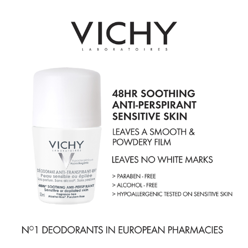 Vichy Laboratoires Anti-Transpirant 48H Peau Sensible Ou Epilee Deodorant Stick (50 ml)