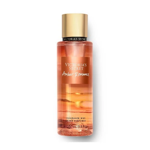 Victoria's Secret Amber Romance Body Mist for Women, Perfume with Notes of Sugar Kisses, Women’s Fragrance