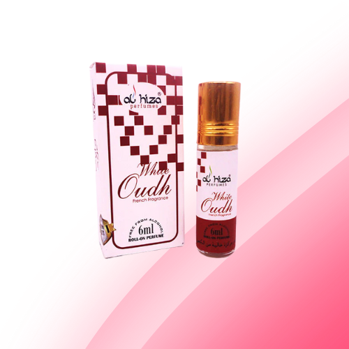 White Oudh Attar - 6ml Roll On | Concentrated Perfume Oil | Long Lasting Fragrance | Pack of 6