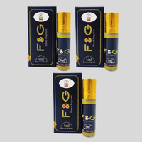 F&G French Fragrance Attar - 6ml Roll-On | Elegant & Long-Lasting Perfume Oil (Pack of 3)