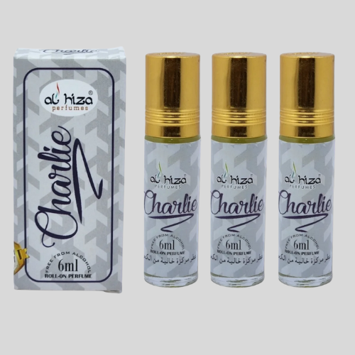 Al-Hiza Charlie Attar - 6ml Roll On | Long Lasting Fresh Fragrance |(Pack of 6)