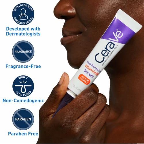 Skin Renewing Vitamin C Serum – Brighten, Firm & Even Tone| Cerave