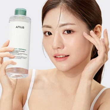 Anua Heartleaf + Panthenol Low pH Deep Cleansing Water (500ml) | Gentle Makeup Remover