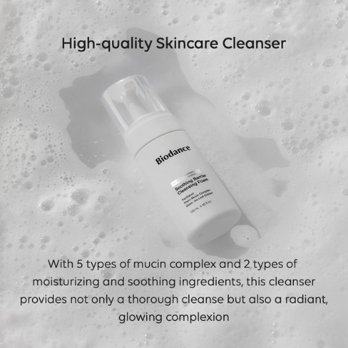 Biodance Soothing Barrier Cleansing Foam (50ml) | Gentle Low pH Face Wash