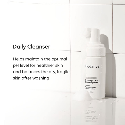 Biodance Soothing Barrier Cleansing Foam (50ml) | Gentle Low pH Face Wash