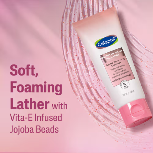 Cetaphil Bright Healthy Radiance Creamy Cleanser – Gentle Brightening Face Wash for Sensitive Skin