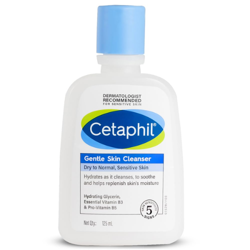 Cetaphil Gentle Skin Cleanser – 125ml | Soap-Free, Fragrance-Free Cleanser for All Skin Types